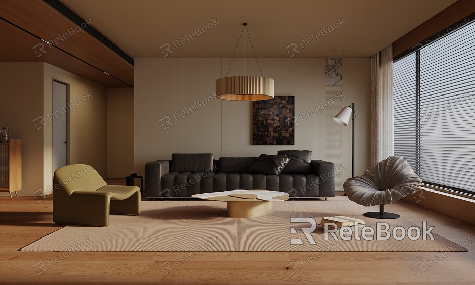 modern living room model