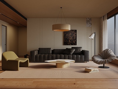 modern living room model