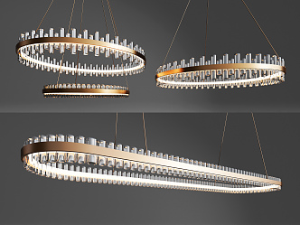 Modern chandelier crystal chandelier crystal lamp 3d model