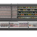 Commercial Display Refrigerators And Freezers With Multiple Shelves For Fresh Produce And Meat