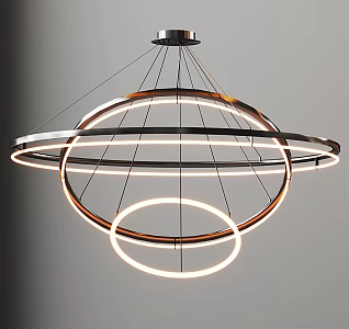 Metal Chandelier Restaurant Chandelier Guest Restaurant Chandelier Light Luxury Chandelier Ring Chandelier Hall Chandelier 3d model
