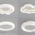 modern ceiling lamp cream ceiling lamp 3d model