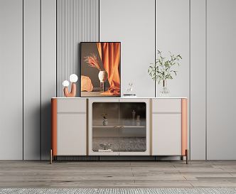 Modern Sideboard Side Cabinet Decorative Cabinet 3d model