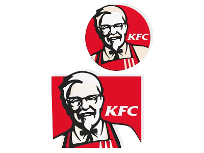 Building Blocks Inspired By KFC Logo With Different Shapes And Colonel Sanders 3d model