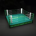 Cartoon Scene With Two Green Boxing Rings Featuring Tsingtao And Rio Logos
