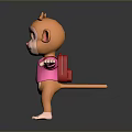 Monkey Cartoon Monkey Anime Monkey Stylized Monkey Fantasy Style Monkey Toy 3d model