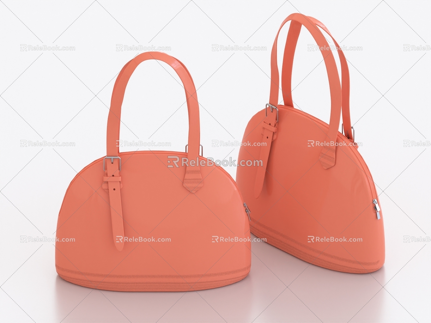 handbag lady bag tote bag 3d model