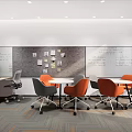SU model office reception lounge 3d model