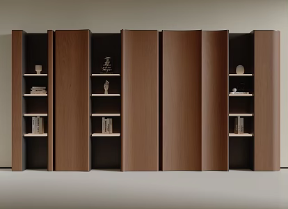 Modern Middle Ancient Bookcase 3d model