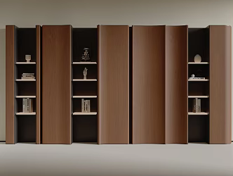 Modern Middle Ancient Bookcase 3d model