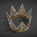 Exquisite Golden Crown Jewelry Adorned With Sparkling Diamonds And Intricate Patterns