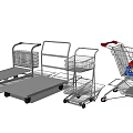 Modern Shopping Cart Shopping Cart Trolley 3d model