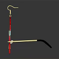 Shiny Iridescent And Red Leaf Shaped Tassel Earrings Jewelry Design