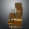 Golden Mechanical Device With Stand Pipes Platform And Structure Design