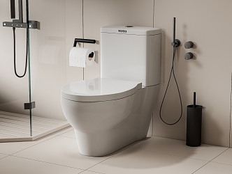 Smart toilet 3d model