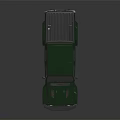Jeep Green Four Door Pickup Truck With Rugged Exterior Design And Open Bed