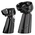 Professional Medical Equipment Emergency Eye Wash With Modern Black Design And Mobile Pedestal Stand