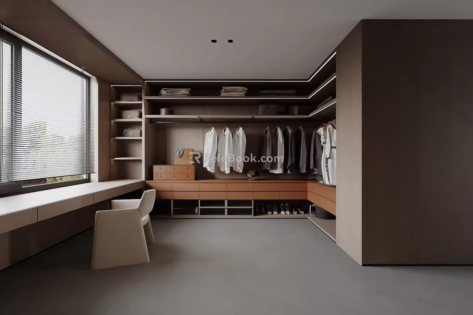 Minimalist cloakroom 3d model