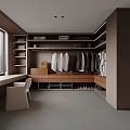 Minimalist cloakroom 3d model