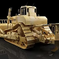 Heavy Duty Bulldozer Utility Vehicle with Tracks Large Blade and Cab for Construction Work
