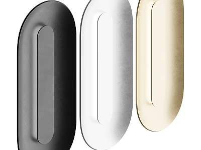 Modern Minimalist Wall Lamps With Black White and Gold Sleek Metallic Design 3d model