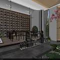 Modern Elegant Boutique Store Interior With Display Shelves Lighting And Decorative Elements