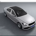 Silver Luxury Sedan With Black Roof Modern Design And Elegant Front Styling