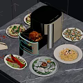 Air Fryer Kitchen Appliance Ideal For Cooking Various Delicious Home Dishes