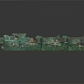 Detailed Green Military Miniature Model Collection With Aircraft Tanks And Soldiers