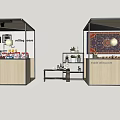 Clothing Store Carpet Supplier Display Booths With Products And Decorations