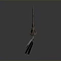 Traditional Scimitar Weapon With Curved Blade And Decorative Metal Handle Design