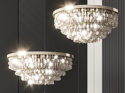 Modern chandelier 3d model