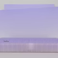 Modern Purple Reception Desk Design With Striped Front And LED Lighting