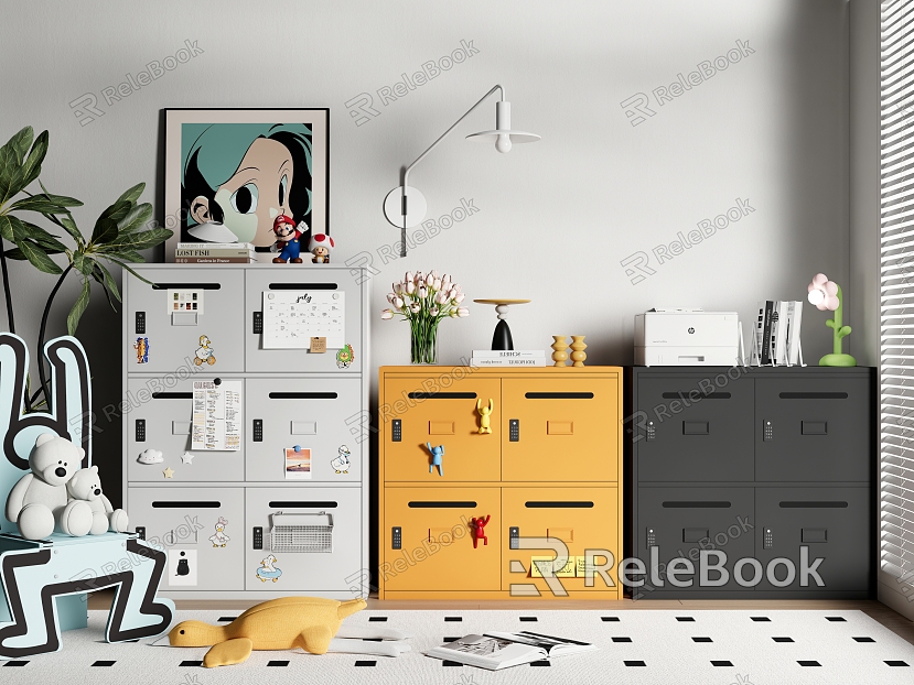 File Cabinet Iron Cabinet Storage Cabinet Decorative Cabinet Decoration Combination model