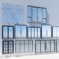 Modern Home Exterior Glass Windows And Doors With Sliding Hinged Styles