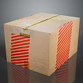 Logistics box express box parcel box carton goods box goods box garbage box 3d model