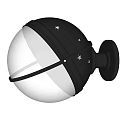 Modern Black White Wall Lamp With Star Pattern Spherical Shade And Warm Light Spots 3d model