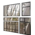 Modern Casement Windows With Black Frame Clear Glass For Home Ventilation And Natural Light
