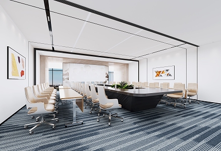 Modern Conference Room 3d model