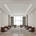 Modern Reception Room Zhongtie Kaide Reception Room 3d model