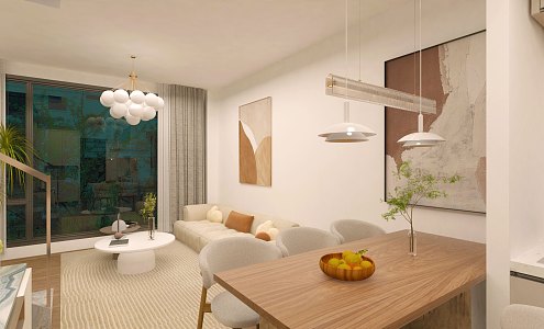 Modern Apartment International Apartment First Floor 3d model