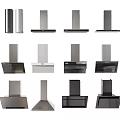 Kitchen Appliances Different Range Hood Styles For Modern Kitchen Use 3d model