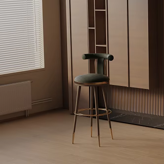 Modern Bar Chair 3d model
