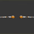 White and Orange Robotic Arms With Mechanical Joints And Gripping Hands