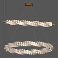 Modern Crystal Chandelier Design With Hanging Crystal Decorations And Metal Frame