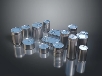 Jar Bottle Jar Container Realistic 3d model