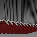 Minimalist Modern Interior Staircase Design With Metal Railings And Wooden Steps