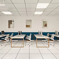 modern classroom 3d model
