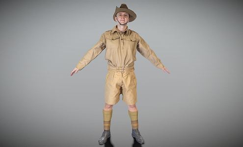 Modern Man Australian Infantry Role Soldier 3d model