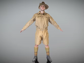 Modern Man Australian Infantry Role Soldier 3d model